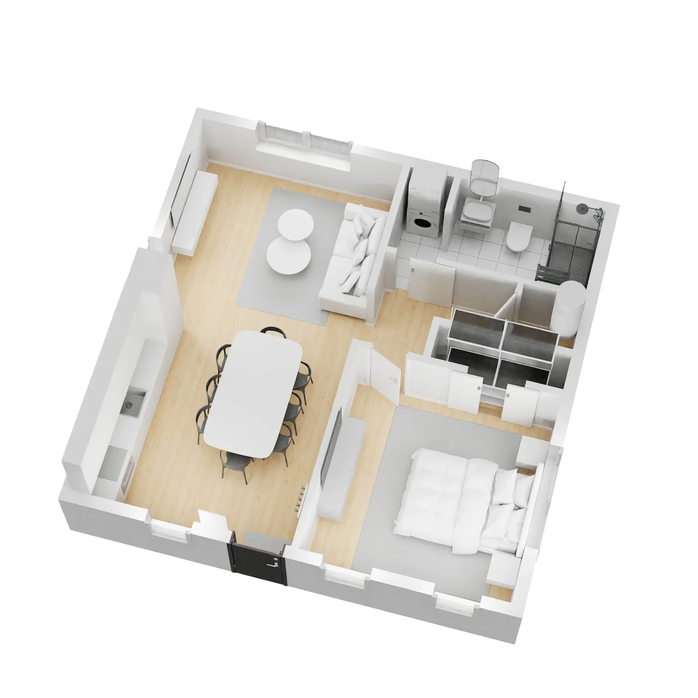 B-625 3D floor plan