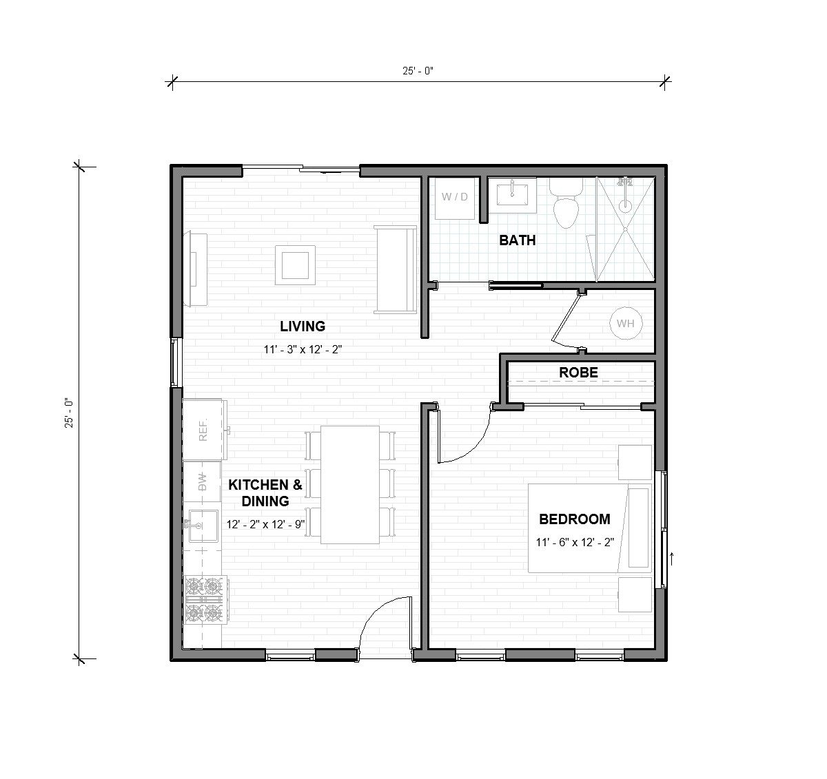 B-625 floor plan
